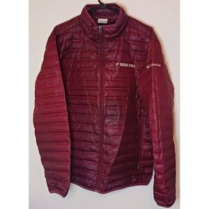 Vintage Columbia Sportswear Florida State Zipper‎ Puffer Jacket Bergundy Size XL